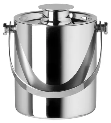 Produktbild von FINK Eiswürfeleimer NATHAN - Eiseimer aus Edelstahl, glänzend, silberfarben, H 13,5 cm, Barzubehör für Hausbar
