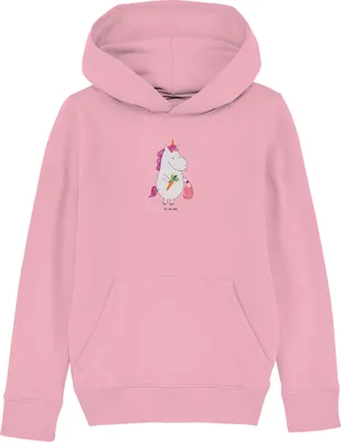 Produktbild von Mr. & Mrs. Panda Kinderpullover Einhorn Gemüse 5-6 Jahre (110/116) - Baumwolle Pink - Geschenk, Kapuzenpulli, Biomarkt, Unicorn, Sweatshirt, Pullover, Einhörner, Wochenmarkt