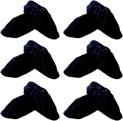 Produktbild von Waschbare Überschuhe, wiederverwendbare Flanell-Schuhüberzüge, rutschfeste elastische Stiefelabdeckung für Haushalt Indoor Arbeitsplatz Schwarz