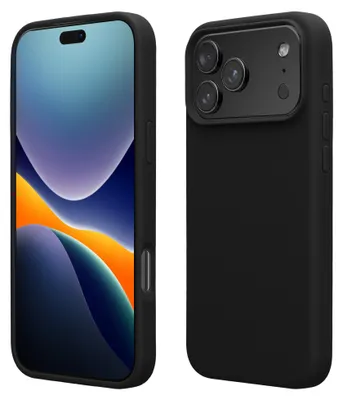 Produktbild von kwmobile Handyhülle für iPhone 17 Pro Max Hülle, für iPhone 17 Pro Max Case - Hülle Silikon - kabelloses Laden - Schwarz