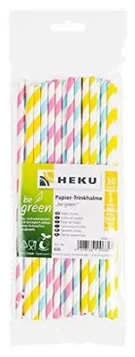 Produktbild von 30 Papier Trinkhalme be green 634