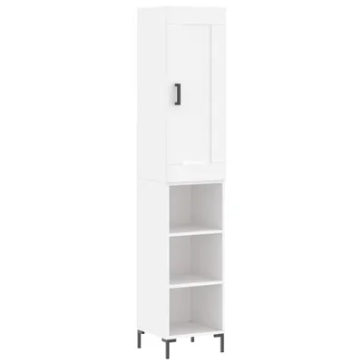 Produktbild von Highboard Weiß 34,5x34x180 cm Holzwerkstoff