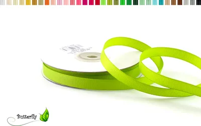 Produktbild von 25m Rolle Ripsband 10mm, Farbauswahl:maigrün 550 / lindgrün / hellgrün