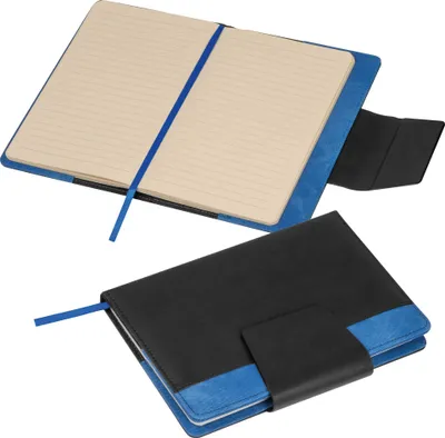 Produktbild von Notizbuch / DIN A5 / mit Magnetverschluss / 160 Seiten / Farbe: blau