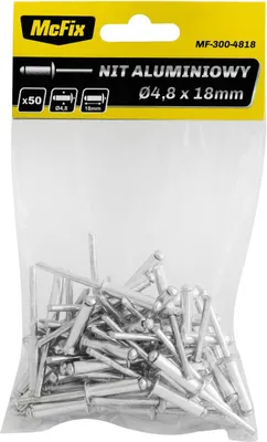 Immagine prodotto di Rivetti in alluminio Op-50 Pz 4,8*12 mm - Mf-300-4812