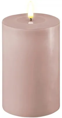 Produktbild von Deluxe Homeart Stumpenkerze LED Stearin Rose (10x15cm)