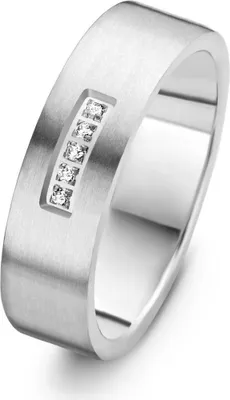 Produktbild von Danish Design - Ring - Damen - IJ139R1D-55 - Tilst - Titanium - Diamanten - Weite 55