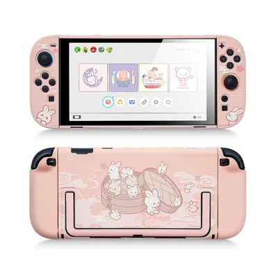 Produktbild von GEEKSHARE Schutzhülle für Nintendo Switch 2 mit Hasenmotiv