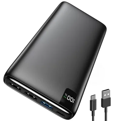 Produktbild von A ADDTOP Power Bank 20000mAh - 22,5W Schnellladefunktion Powerbank mit 4 Ausgäng
