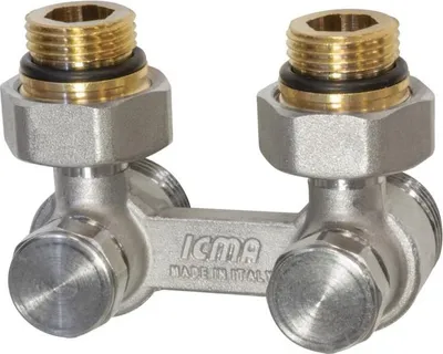 Produktbild von Heizkörper Hahnblock 3/4" x 1/2" Eck