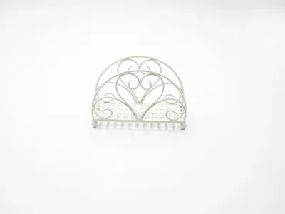 Produktbild von Serviettenhalter Metall weiß Landhausstil