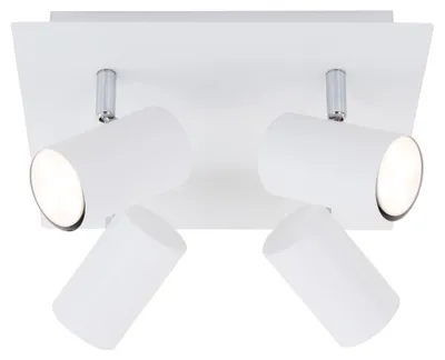 Immagine prodotto di Lampada da soffitto Faretto orientabile escl. 4xGU10 40W bianco metallo Briloner