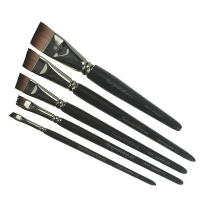 Image de Facepaintshop set de pinceaux de maquillage angulaires 5 pièces