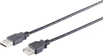 Immagine prodotto di 0,30 m di cavo di prolunga USB 2.0 (spina A - presa A) nero