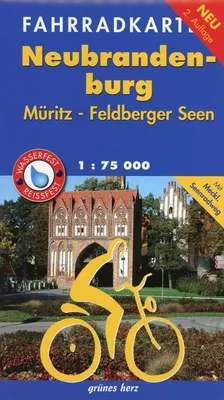 Image de Carte cycliste Neubrandenburg, Müritz, lacs de Feldberg 1:75 000