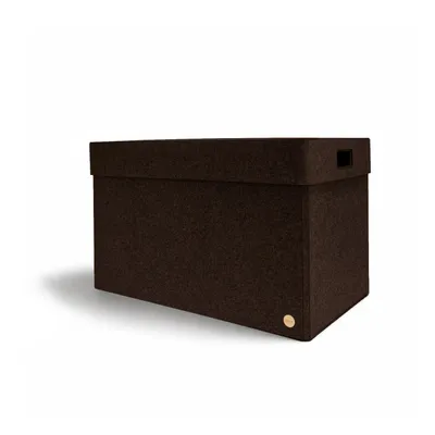 Produktbild von Aufbewahrungsbox CLASSIC Filz 66 x 41 x 41 cm mit Deckel in dunkelbraun meliert