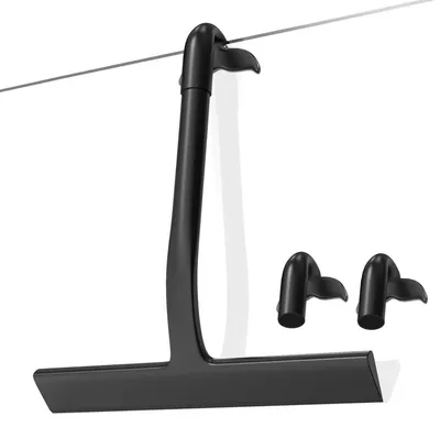 Immagine prodotto di Spazzola per doccia in silicone, colore nero, 22,5 cm
