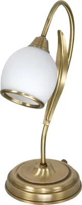 Image de Lampe de table Patina avec abat-jour blanc MARKOS WHITE 116B