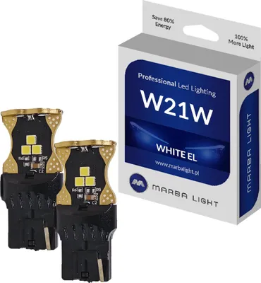 Produktbild von W21W LED-Lampen 9 LED 9-24 V MLEC Weiß 6000 K