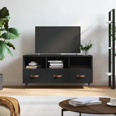 Produktbild von The Living Store TV-Schrank Schwarz 102x36x50 cm Holzwerkstoff