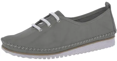 Produktbild von Andrea Conti Damen Leder sportiver Schnürschuh lässig Halbschuh bequem 0023626, Größe:41 EU, Farbe:Grau