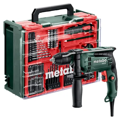 Produktbild von Metabo Schlagbohrmaschine SBE 650 Set (600742710) - Kunststoffkoffer