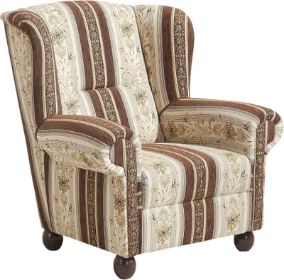 Produktbild von Ohrenbackensessel Kasha Bezug Chenille Buche nussbaum dunkel / braun 22277