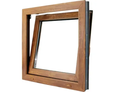 Obrázek produktu pro Plastové okno jednokřídlé Bravo OS1 zlatý dub/bílá 60x60 L