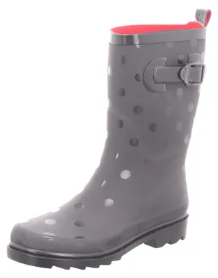 Produktbild von Jewels of Styler Damen-Gummistiefel Punkte-Muster Schwarz-Rot, Farbe:schwarz, EU Größe:39