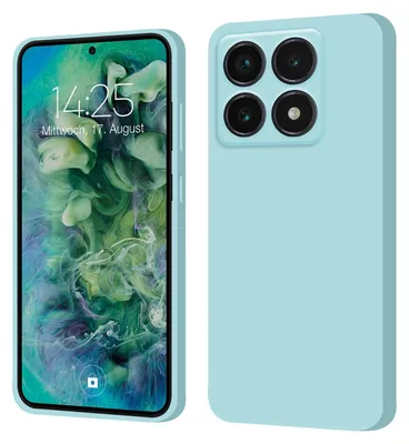 Produktbild von Hülle für Xiaomi 14T Pro Case Cover Bumper Smartphone Softgrip Schutzhülle Farbe: Hellblau