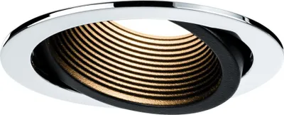 Zdjęcie produktu dla Paulmann 998.76, Oświetlenie miejscowe wpuszczane, 1 szt., LED, 2700 K, 930 lm, Czarny, Chrom