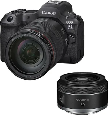 Immagine prodotto di CANON EOS R5 MARK II + obiettivo RF 24-105mm f/4 L IS USM + RF 50mm f/1.8 STM