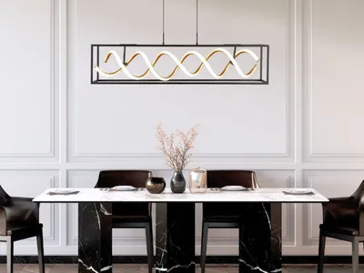 Produktbild von LED Design Pendelleuchte modern mit Fernbedienung dimmbar für über EsstischLAMPE