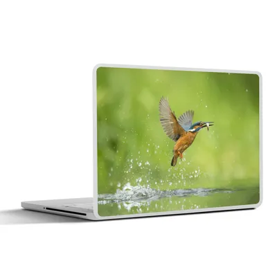Produktbild von MuchoWow® Laptop Aufkleber Sticker Cover Eisvogel - Fische - Tiere 25x18 cm - Laptop-Deko