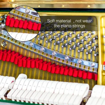 Produktbild von Professionelles Piano-Tuning-Set, Schraubenschlüssel, Hammer, Temperament-Streifen, Stummschaltung, DIY-Befestigungsset