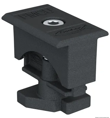 Produktbild von fischer Universal-Mittelklemme vormontiert PM C U 30 - 50 mm, schwarz, Aluminium, 10 Stück