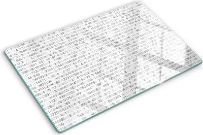 Produktbild von Tulup Glas Herdabdeckplatte - 80x52 cm - Glaskeramikkochfeld-Abdeckung Spritzschutz Glasabdeckplatte - Einteilig - Sonstige - Binärcode - Grau