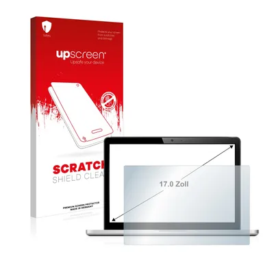 Produktbild von upscreen Schutzfolie für Notebooks mit 43.2 cm (17 Zoll) Displays 338 x 270 mm Displayschutz Displayschutzfolie Folie Klar Transparent