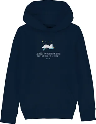 Produktbild von Mr. & Mrs. Panda Kinderpullover Einhorn Sternenhimmel 5-6 Jahre (110/116) - French Navy - Geschenk, Pullover, Hoodie, Sterne, Unicorn, Sweatshirt, Verrückt, Hoody