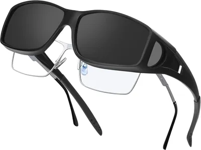 Produktbild von Polarisierte Überziehsonnenbrille, UV400 Schutz, Wrap Around, für Autofahren, Angeln, Sport