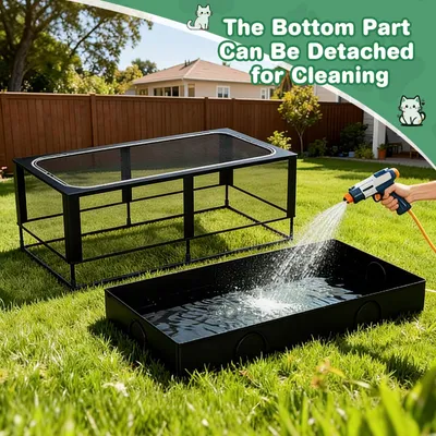 Productafbeelding van Dierenren 162 x 80 x 81 cm, waterdichte bodem, voor buiten