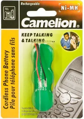 Obrázek produktu pro Camelion – C070 – 3,6 V, 230 mAh, Ni-MH, s univerzálním konektorem