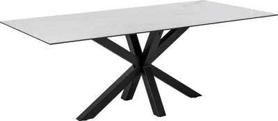 Immagine prodotto di Tavolo da pranzo Heaven Ø200 in Vetroceramica bianco tavolo da sala da pranzo tavolo da cucina mobili