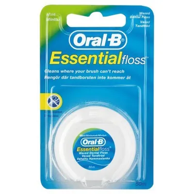 Obrázok produktu pre Zubná niť Oral-B Essentialfloss, 50 m, mätová príchuť