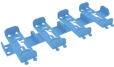 Productafbeelding van Set van 4 kaart houders voor Dominion, geschikt voor puntenkaarten met sleeves, blauw