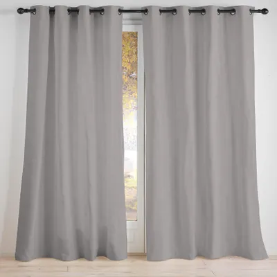 Produktbild von Grauer Verdunklungsvorhang aus 100 % Polyester in Uni-Farbe