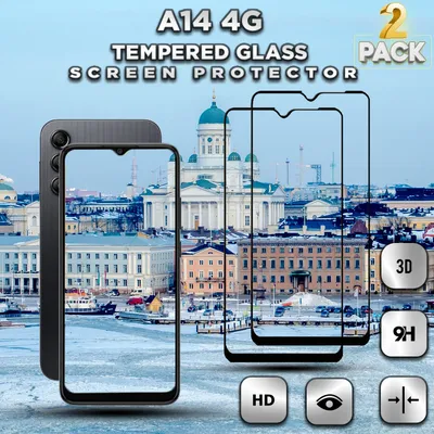 Obrázek produktu pro 2 kusy Samsung Galaxy A14 4G - tvrzené sklo 9H - 3D ochrana displeje v super kvalitě