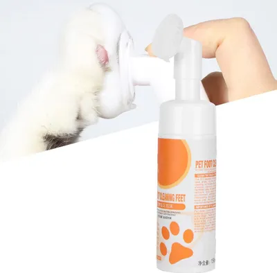 Produktbild von Sanfter Fußreinigungsschaum für Haustiere, kein Waschen, Klauenpflegemittel für Hunde und Katzen