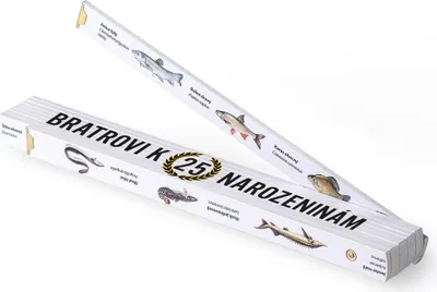 Obrázek produktu pro Metrie, skládací rybářský metr Block-52, potisk Bratrovi k narozeninám, 2 m
