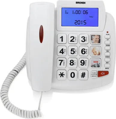Immagine prodotto di Brondi Bravo 90 Telefono analogico Identificatore di chiamata Bianco